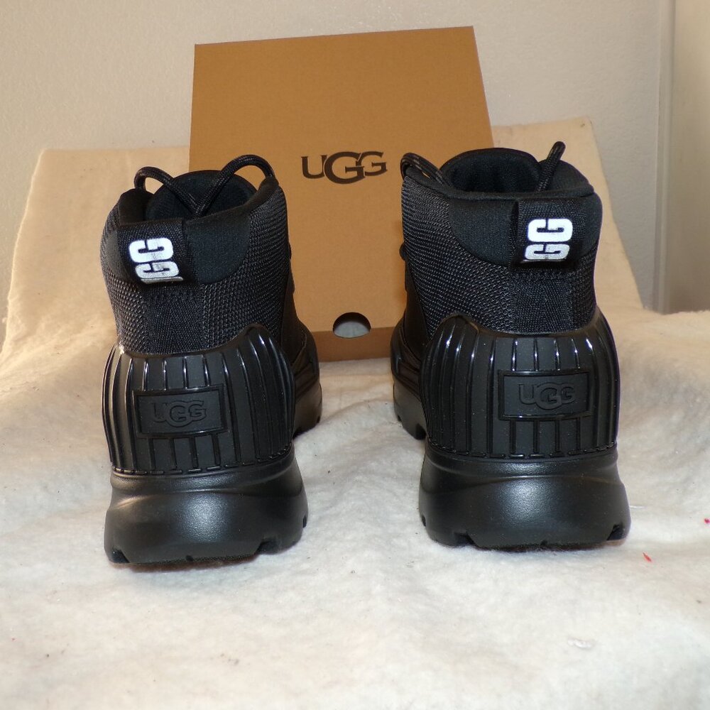 UGG NEUMEL X BLACK LEATHER ANKLE BOOTS WOMEN'S SIZE US 7.5 NEW IN BOX - Picture 6 of 7